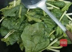 蒜香肝片炝菠菜的做法图解5