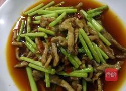 蒜台肉丝的做法图解3