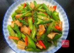 芦笋炒肉片的做法图解5