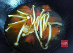 番茄海鲜菇蛋花汤的做法图解4