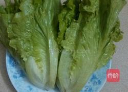 蒜香生菜的做法图解1