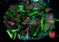 韭菜炒猪血的做法图解6