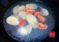 番茄土豆鸡蛋汤的做法图解3