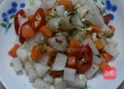 凉拌红白萝卜块的做法图解9