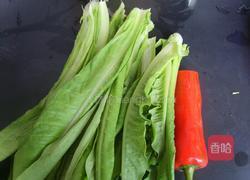 油盐莴笋叶的做法图解1