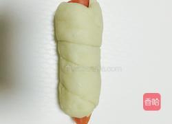 蒜蓉肠花卷的做法图解4