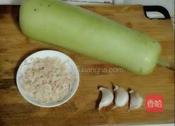 蒲瓜小虾干的做法图解1