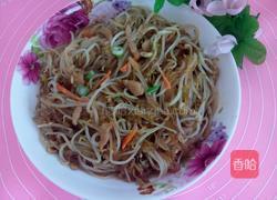 豆芽菜炒粉的做法图解5