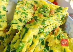 韭菜虾米鸡蛋饼的做法图解5
