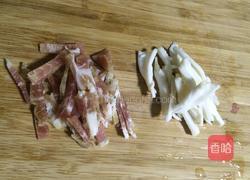 野芹炒腊肉的做法图解4