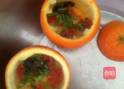 脐橙蒸鸡蛋的做法图解3