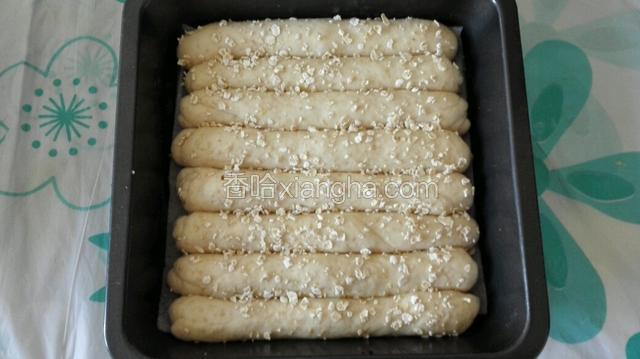 盖上保鲜膜室温在次发酵二倍大（大约一小时左右）