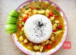 咖喱鸡肉饭的做法图解5