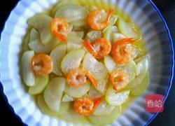 蒲瓜炒虾仁的做法图解4
