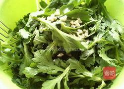 蒜香菊花菜的做法图解1