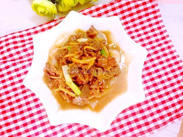 姜丝萝卜炒牛肉