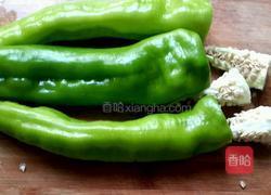 青椒酿肉的做法图解1