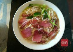 油菜腊肉面的做法图解5