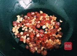 瑶柱腊肠瘦肉香菇萝卜饭的做法图解4