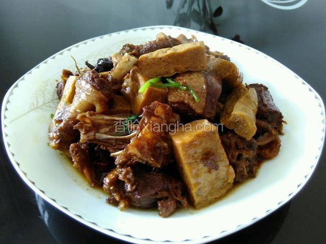 冻白干烧老鹅