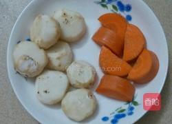 菜心馄饨汤的做法图解1