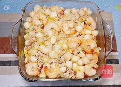 元貝蝦仁芝士焗意粉的做法图解14