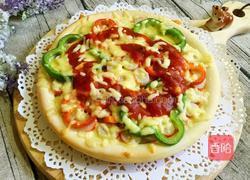 彩椒火腿时蔬披萨的做法图解8