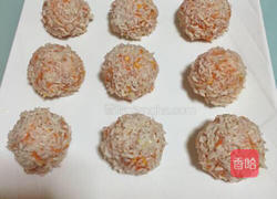 玉米胡萝卜糯米珍珠丸子的做法图解11