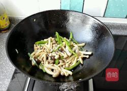 尖椒蚝油炒双菇的做法图解7