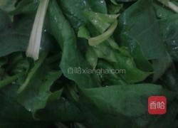 花生米拌菠菜的做法图解1