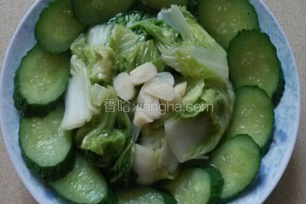 蒜蓉白菜炝黄瓜