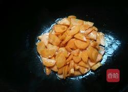 胡萝卜菜花炒肉片的做法图解3