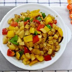 宫爆杏鲍菇的做法[图]