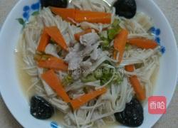 杂炒金针菇的做法图解9