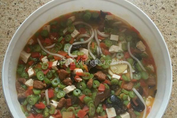 菜臊子菜花子粉汤