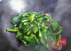 菜苔炒香肠的做法图解4