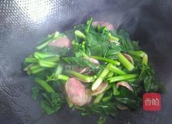 菜苔炒香肠的做法图解5