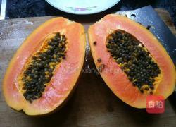 木瓜牛奶的做法图解1