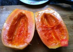 木瓜牛奶的做法图解2