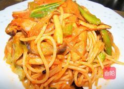 培根蔬菜意大利面的做法图解4