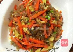 合菜(胡萝卜、春笋、红薯粉)的做法图解15