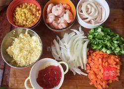 海鲜披萨的做法图解2