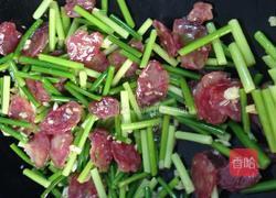 蒜苔炒腊肠的做法图解6