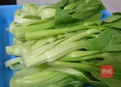清炒菜心的做法图解1