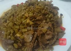 酸豆角炒鸡杂的做法图解7