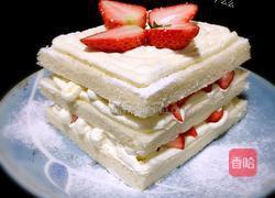 奶油草莓吐司蛋糕的做法图解6