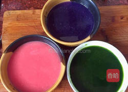 花生芝麻馅彩色汤圆的做法图解4