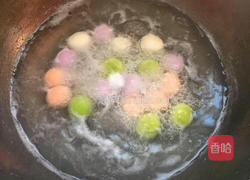 花生芝麻馅彩色汤圆的做法图解10