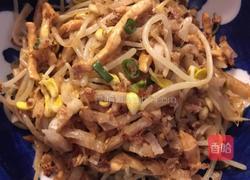 鸡丝黄豆芽炒饼的做法图解7