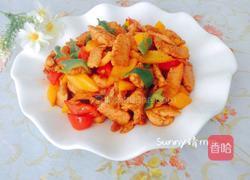 彩椒炒鸡肉片的做法图解10